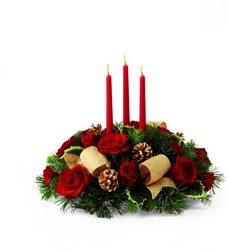 The FTD Celebration of the Season Centerpiece from Victor Mathis Florist in Louisville, KY